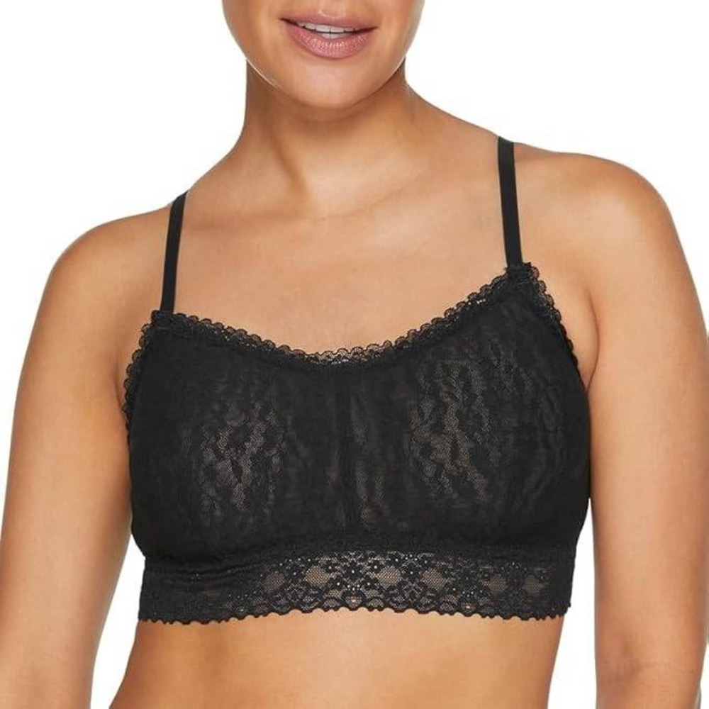 ThirdLove Everyday Lace Full Coverage Bralette‎ Women's XL Black Wireless Dainty
